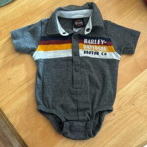 Brand new without tags Harley Davidson 3-6 month onesie